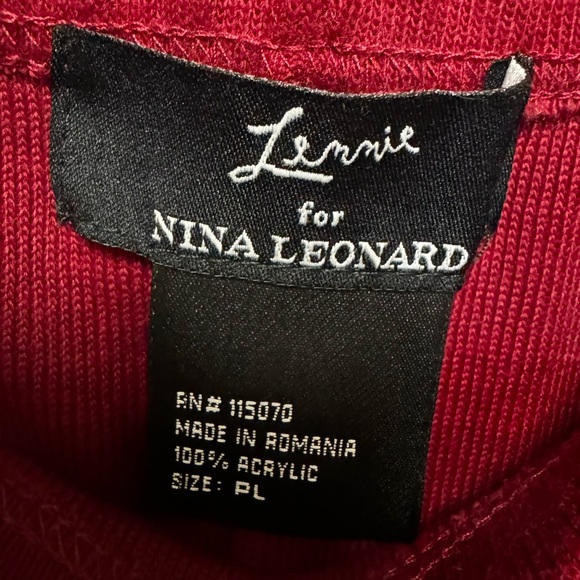 Lennie by Nina Leonard red skirt PL - Picture 3 of 5